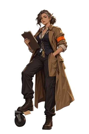 The Floor Marshal, portrait